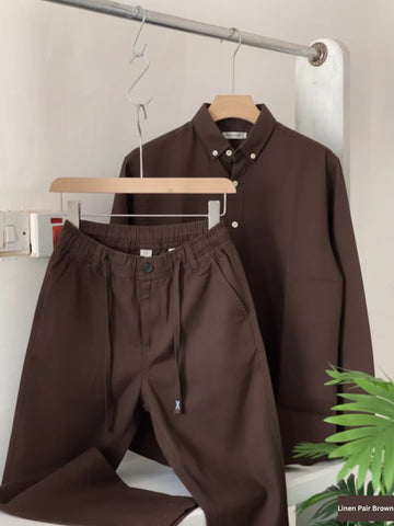 Riviera Linen Top & Bottom Set